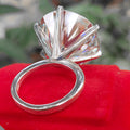 HUGE 115 Ct White Moissanite Ring , Excellent Cut Great Shine & Bling, Wedding GIft - ZeeDiamonds