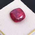 Cushion Cut, Certified RARE 11.83 Ct Ruby Gemstone, Strengthens authority, name, fame, and success!
