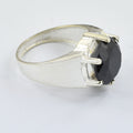 Stunning 7 Ct Round Brilliant Cut Black Diamond Ring in 925 Sterling Silver Wedding Ring, Anniversary Ring - ZeeDiamonds