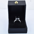 Certified 3 Ct Cushion Shape Black Diamond Solitaire 925 Sterling Silver Great Shine - ZeeDiamonds