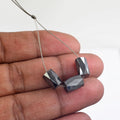 AAA Quality 13.40 Carat Loose Black Diamond Fancy Shape Drilled Beads For Making Jewelry - ZeeDiamonds