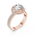 Cavelline 8.00 mm Diamond Ring