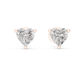 Isolde 6 mm Heart Diamond Earrings