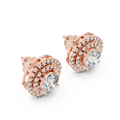 Liora 7.00 mm Diamond Halo Earrings