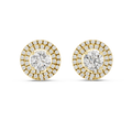 Liora 7.00 mm Diamond Halo Earrings