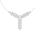Aurevienne Pear & Round Diamond Pendant