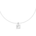Elvarielle Princess & Round Diamond Pendant