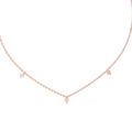 Minimalist Round & Baguette Diamond Pendant