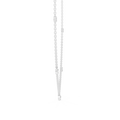 Minimalist Round & Baguette Diamond Pendant