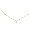 Minimalist Round & Baguette Diamond Pendant