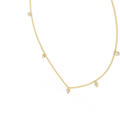 Minimalist Round & Baguette Diamond Pendant