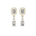 Calivienne Mixed-Cut Diamond Earrings
