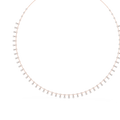 Elvarenne Round & Pear Diamond Necklace