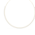 Elvarenne Round & Pear Diamond Necklace