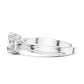 Aureline 6.00 × 4.00 mm Emerald & 3.75 mm Princess Diamond Ring