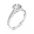 Elsinara 6.5 mm Diamond Ring