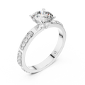 Rosavelle 6.5 mm Diamond Ring