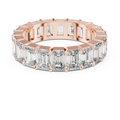 Virellia Emerald-Cut Diamond Eternity Ring