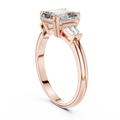 Isavelle 7 mm Emerald-Cut Diamond Ring
