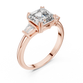 Isavelle 7 mm Emerald-Cut Diamond Ring