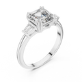 Isavelle 7 mm Emerald-Cut Diamond Ring