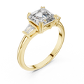 Isavelle 7 mm Emerald-Cut Diamond Ring