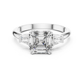 Isavelle 7 mm Emerald-Cut Diamond Ring
