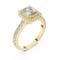 Valeriane 7 × 5 mm Emerald-Cut Diamond Ring