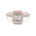 Valeriane 7 × 5 mm Emerald-Cut Diamond Ring