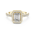 Valeriane 7 × 5 mm Emerald-Cut Diamond Ring