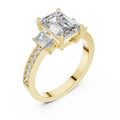 Caledria Emerald-Cut Diamond Ring