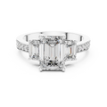 Caledria Emerald-Cut Diamond Ring