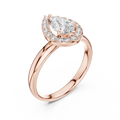 Rosalind 7.5 × 5.0 mm Pear Diamond Ring