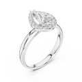 Rosalind 7.5 × 5.0 mm Pear Diamond Ring