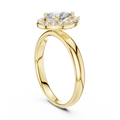 Rosalind 7.5 × 5.0 mm Pear Diamond Ring