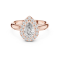 Rosalind 7.5 × 5.0 mm Pear Diamond Ring