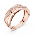 Elvarienne Diagonal Pavé Diamond Ring
