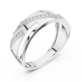 Elvarienne Diagonal Pavé Diamond Ring