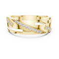 Elvarienne Diagonal Pavé Diamond Ring