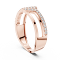Marivienne Two-Tone Round Diamond Ring
