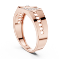 Aurevane Pavé & Bezel Diamond Ring