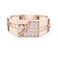 Aurevane Pavé & Bezel Diamond Ring
