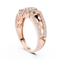 Valerienne Halo Motif Round Diamond Ring