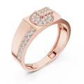 Seraphine Cascade Round Diamond Ring