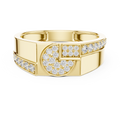 Seraphine Cascade Round Diamond Ring