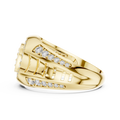 Celestine Oval Crest Round Diamond Ring