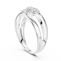 Elara Bloom Round Diamond Ring