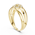 Elara Bloom Round Diamond Ring