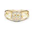 Elara Bloom Round Diamond Ring