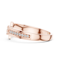 Celestia Linear Cascade Round Diamond Ring